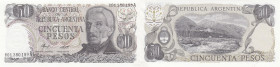Argentina 50 pesos 1976 replacement note
Pick# 301*. UNC