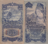 Austria 10 shillings 1933
Pick# 94b. F