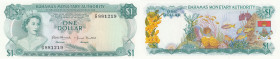 Bahamas 1 dollar 1968
Pick# 27. UNC