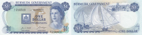 Bermuda 1 dollar 1970
Pick# 23. UNC