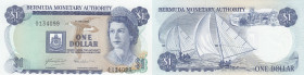 Bermuda 1 dollar 1978
Pick# 28b. UNC