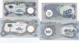 Biafra 5 & 10 shillings 1969
Pick# 3,4. UNC