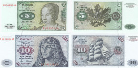 Germany 5 & 10 mark 1980
Pick# 30,31. UNC