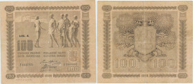 Finland 100 markkaa 1922 Litt A.
Pick # 53. VG