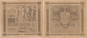Finland 100 markkaa 1922 Litt C.
Pick # 65. VG.