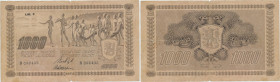 Finland 1000 markkaa 1922 Litt C.
Pick # 67. VG.