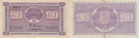 Finland 20 markka 1939 litt D
Pick# 71. VF