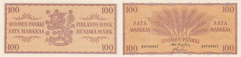 Finland 100 markkaa 1957
Pick# 97. UNC