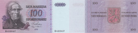 Finland 100 markkaa 1976
Pick# 109. UNC