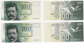 Finland 100 markkaa 1986 (2)
Litt. A. UNC