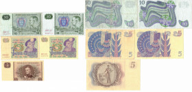 Finland, Greece, Spain, Italy, Russia, Brazil, Sweden lot of banknotes (17)
17