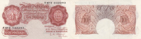 Great Britain 10 shillings 1948-60
Pick# 368c. XF