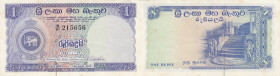 Ceylon 1 rupee 1962
Pick# 56d. XF