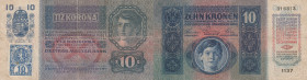 Czechoslovakia 10 korun 1919
Pick# 1. F