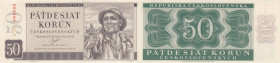 Czechoslovakia 50 korun 1950 - specimen
Pick# 71bs. AU