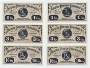 Russia - Latvia - Libava (Liepāja) 1, 3, 10 kopecks 1915 (3)
AU-UNC