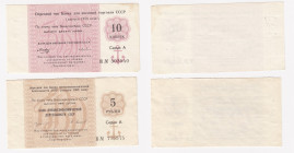 Russia - USSR Bank of Foreign Trade, 10 kopeks 1978 and 5 roubles 1989
XF-AU