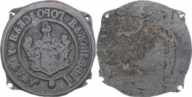 Russia - Estonia stamp Reval (Tallinn) City Government
12.39 g. 35x35mm. Rare!