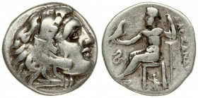 Greece Macedon 1 Drachm Alexander III the Great 336-323BC Lampsakos Mint. Averse: Head of Herakles right; wearing lion skin. Rev: AΛΕΞΑΝΔΡΟΥ. Zeus sea...