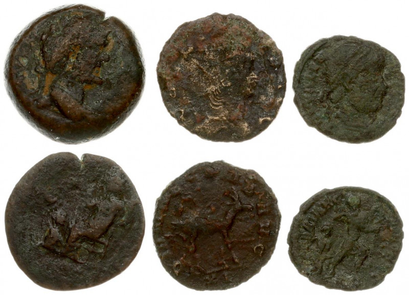 Roman Empire AE Antoninus Pius AD138-161 & AE 1 Antoninianus Gallienus AD 253-26...