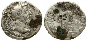 Roman Empire 1 Denarius Marcus Aurelius AD 161-180. Averse: Laureate head. Reverse: Fortuna seated holding rudder and cornucopiae. Silver. RIC 185