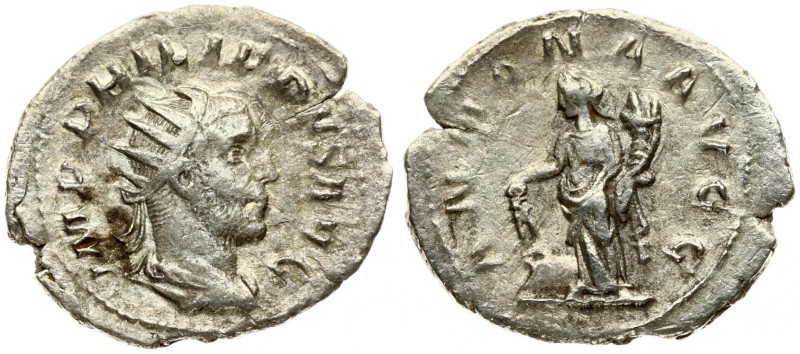 Roman Empire 1 Antoninianus Philippus I AD 244-249. Roma. Averse: IMP M IVL PHIL...