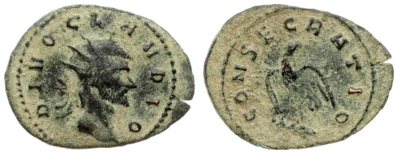 Roman Empire 1 Antoninian Claudius II Gothicus (268-270). Averse legend: DIVO CL...