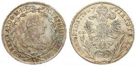 Austria 20 Kreuzer 1778B SK-PD Joseph II(1765-1780). Averse: Bust right as joint ruler; lion face on shoulder. Averse Legend: IOSEPH • II • D • G • R ...