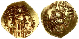 Byzantine 1 Hyperpyron (1303-1320). Andronicus II Paleologus & Michael IX (AD 1282-1328). Struck 1303-1320. Constantinople. Averse: Bust of the Virgin...