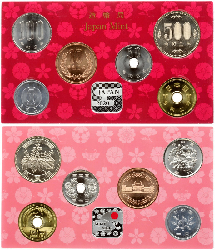 Japan 1-500 Yen 2020 Quest of Honor 2020 Japan mint. BU Mint Set WWF World Money...