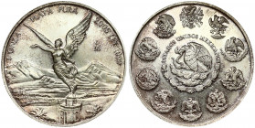Mexico 1 Onza 2005Mo Libertad. Averse: National arms; eagle left within center of past and present arms. Reverse: Winged Victory. Edge Description: Re...