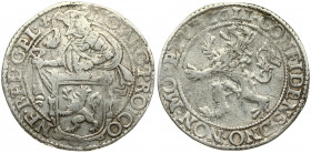 Netherlands GELDERLAND 1 Lion Daalder 1611. Averse: Armored knight looking right above lion shield. Averse Legend: MO ARG PRO CO(N) - CO(N) - F(OE) BE...
