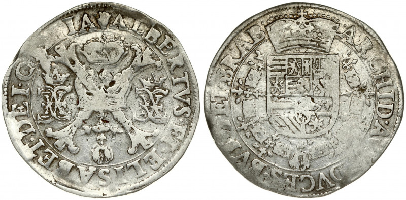 Spanish Netherlands BRABANT 1 Patagon (1612-21) Antwerp. Albert & Isabella (1612...