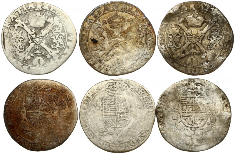 Spanish Netherlands TOURNAI 1/4 Patagon (1612-1621). Albert & Isabella (1612-162...