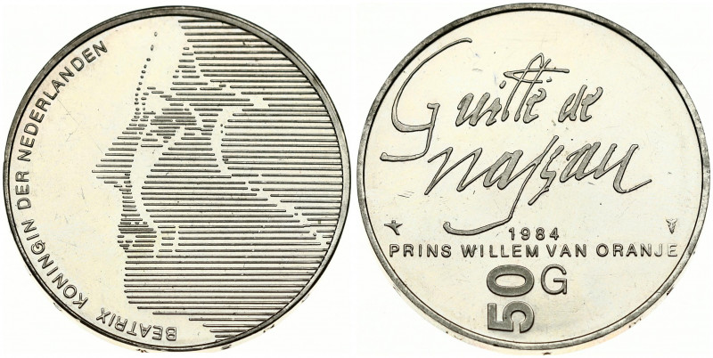 Netherlands 50 Gulden 1984 400th Anniversary - Death of William of Orange. Beatr...