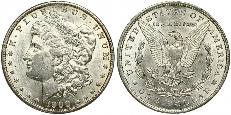 USA 1 Dollar 1900 O 'Morgan Dollar' New Orleans. Averse: Liberty head; facing le...