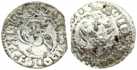 Latvia 1 Solidus 1610 Riga. Sigismund III Waza (1587-1632). Averse: Large S monogram divides date. Averse Legend: SIG III D G REX PO D LI - SOLIDVS CI...