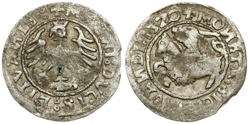 Lithuania 1/2 Grosz 1520 Vilnius. Sigismund I the Old (1506-1548). Averse Letter...