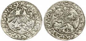 Lithuania 1/2 Grosz 1562 Vilnius. Sigismund II Augustus (1545-1572). Averse Lettering: SIGIS AVG REX PO MAG DVX L. Reverse Lettering: MONETA MAGNI DVC...