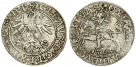 Lithuania 1/2 Grosz 1564 Vilnius. Sigismund II Augustus (1545-1572) - Lithuanian coins 1564 Vilnius; endings of the inscriptions L/ LITVA. Silver. Ces...