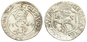 Lithuania 3 Groszy 1564 Vilnius. Sigismund II Augustus (1545-1572) - Lithuanian coins 1564 Vilnius; variety with monogram and Pogon without a shield; ...