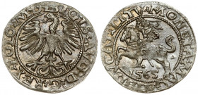 Lithuania 1/2 Grosz 1565 Vilnius. Sigismund II Augustus (1545-1572). Averse Lettering: SIGIS AVG REX PO MAG DVX L. Reverse Lettering: MONETA MAGNI DVC...