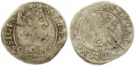 Lithuania 1 Grosz 1568 Tykocin. Sigismund II Augustus (1545-1572). Averse: Crowned bust facing right. Reverse: Lithuanian knight on horseback; date be...