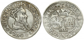 Lithuania 4 Groszy 1568 Vilnius. Sigismund II Augustus (1545-1572) Averse: Crowned bust of Sigismund August of Poland to the right. Lettering: .SIGIS....