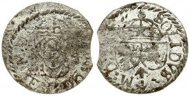 Lithuania 1 Solidus 1614 Vilnius. Sigismund III Vasa (1587-1632). Averse: Monogram and inscription. Reverse: Coat of arms and inscription. Silver. KM ...