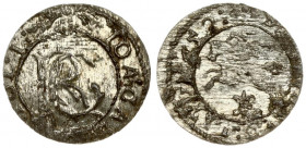 Lithuania 1 Solidus 1652 Vilnius. John II Casimir Vasa (1649–1668). Averse: Crowned ICR monogram in inner circle. Reverse: Vytis on horseback left in ...