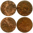 Lithuania 1 Solidus 1660 TLB Vilnius. John II Casimir Vasa (1649–1668). Averse: Laureate head of Johann Casimir right TLB below head. Reverse: Vytis o...