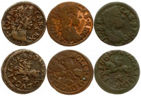 Lithuania 1 Solidus 1661 TLB Ujazdov & Krakow. John II Casimir Vasa (1649–1668). Averse: Laureate head of Johann Casimir right TLB below head. Reverse...