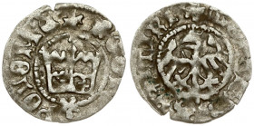 Poland 1/2 Grosz (1446–1492) Krakow. Casimir IV Jagiellon(1446–1492). Averse: Eagle + MONETA x KAZIMIRI. Reverse: Crown + REGIS x POLONIE. Silver. Fry...
