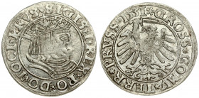 Poland 1 Grosz 1531 Torun. Sigismund I the Old(1506–1548). Averse Lettering: *SIGIS *I* REX *PO* DO* TOCI* PRVS. Reverse Lettering: *GROSS* COMV* TERR...